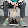 2024 New Summer Men's Shoes Canvas Shoes Casual Board Shoes One Pedal Lazy Men's Old Beijing Cloth Shoes Trend Breathable