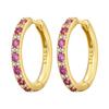 Orstarry S925 Silver Earring Versatile Purple Blue Green Zircon Earrings Gold Plated Earrings Women Birthday Gifts