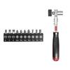 Double Direction Ratcheting Socket Spanner Tool Kit Ergonomic Grip Compact Design Fit For Tight Space Maintenance Tasks