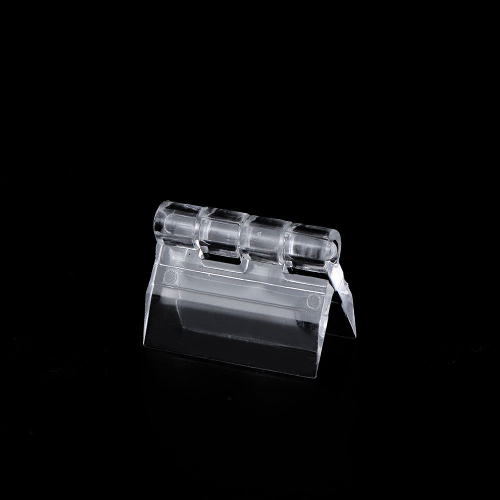 Practical 10Pcs Clear Acrylic Folding Tools Plastic Furniture Hinge Hinge