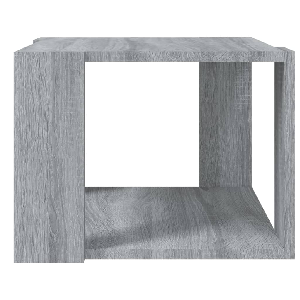  Coffee Table, Grey Oak, 40x40x30 Cm, Wood-based Material