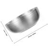 Stainless Steel Food Serving Bowl Multipurpose Household Bowl for Rice Soup Noodles Kitchen Tableware Kitchen Gadget