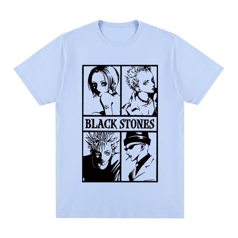 Black Stones Japanese Anime Nana Osaki Vintage tshirt Fashion Casual Streetwear Cotton Men T shirt New TEE TSHIRT Womens tops