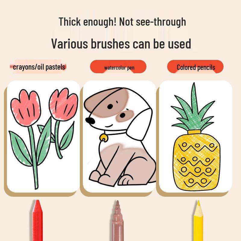 Kids' Doodle Coloring Scroll Paper for Drawing and Painting