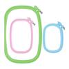 3 Pieces Embroidery Hoops Cross Frame Needlework Craft Sewing DIY Project for