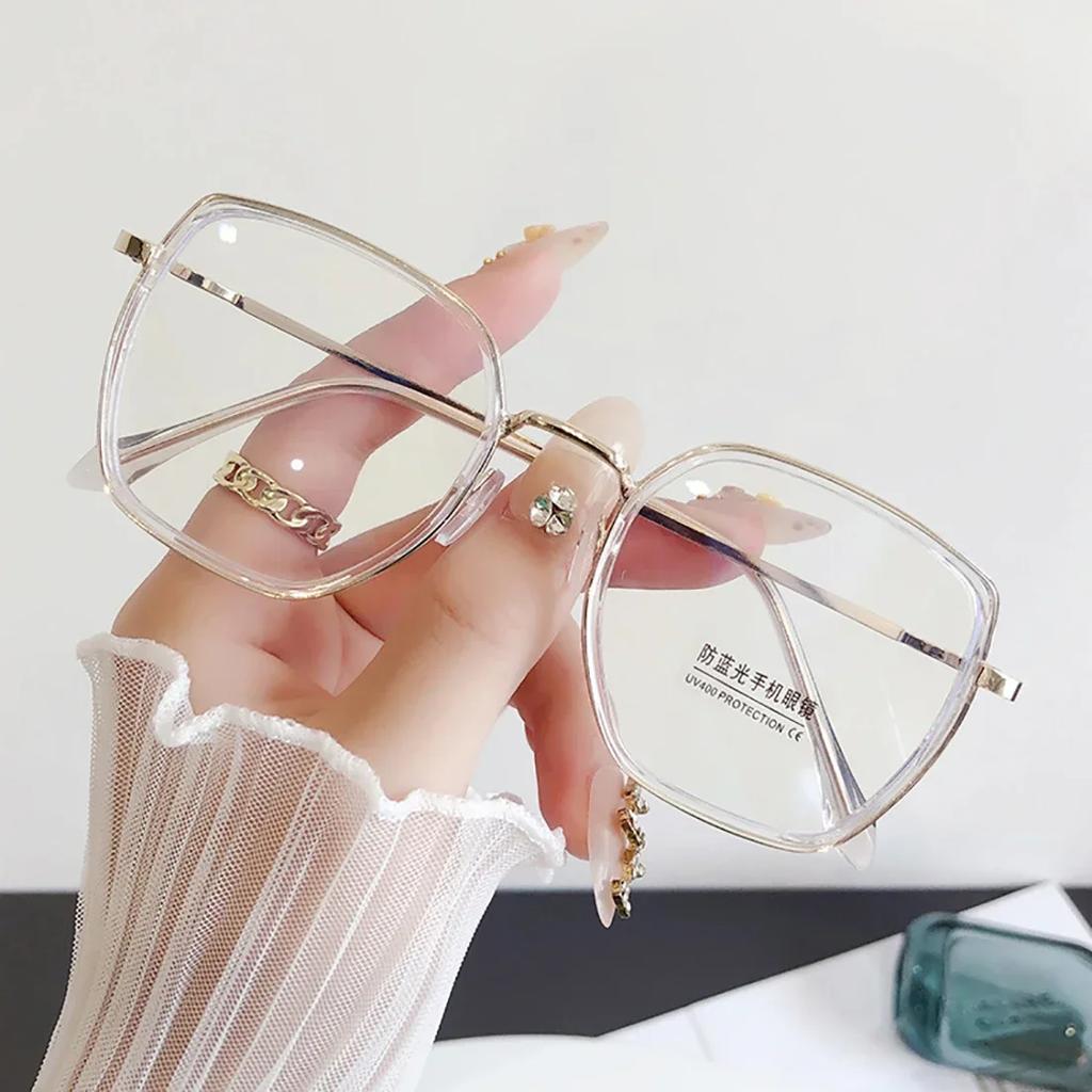 Vintage Anti-Blue Light Glasses Women Designers Eyeglasses Optical Spectacle Computer Eye Protection Glass Fashion Eyewear