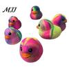 Ente Sensorisches Spielzeug Regenbogen Stressabbau Spielzeug, Langsamer Aufstieg Buntes Dekompressionsspielzeug Knetbar Weich Farbverlauf Fidget Rückprall