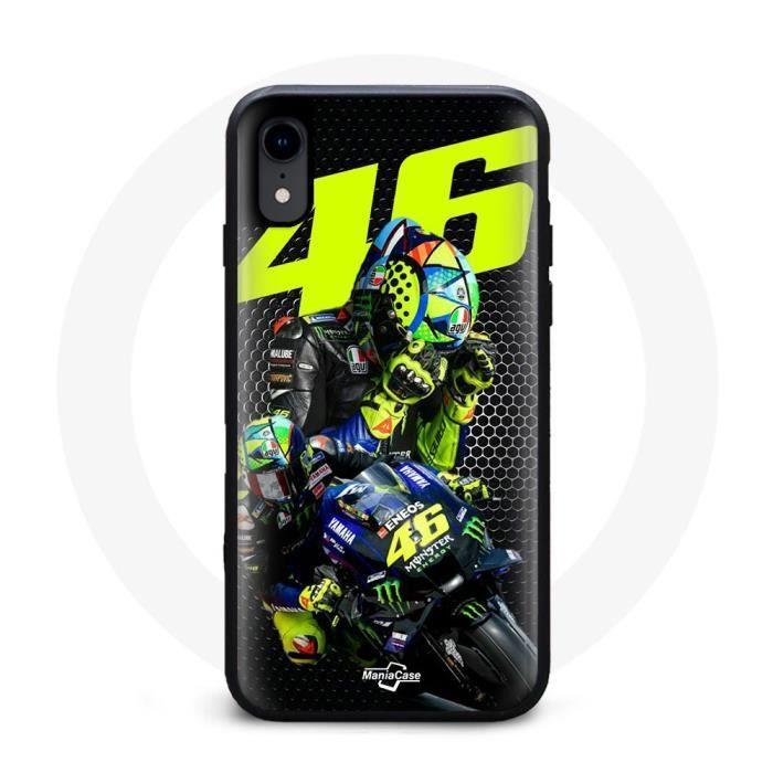 Cover - AGV - Iphone XR - Morbida - Nera - Valentino Rossi