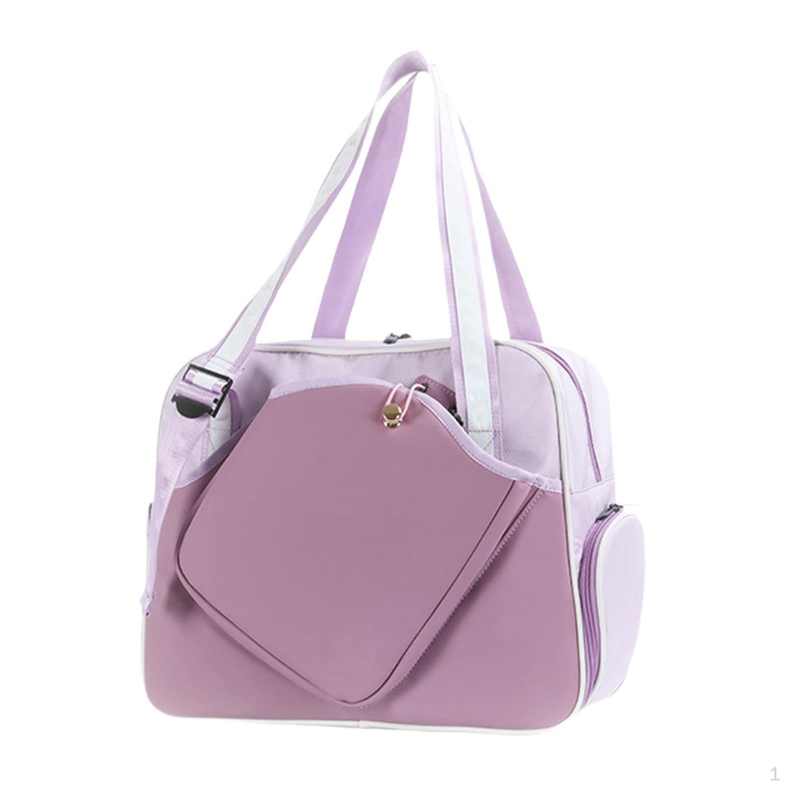 

Large Pickleball Racket Carrier with Compartment, Storage Solution for Sports фиолетовый