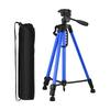 Lightweight Photography Tripod Stand Aluminum Alloy 3kg Load Capacity Max. Height 135cm 53in with Carry Bag Phone