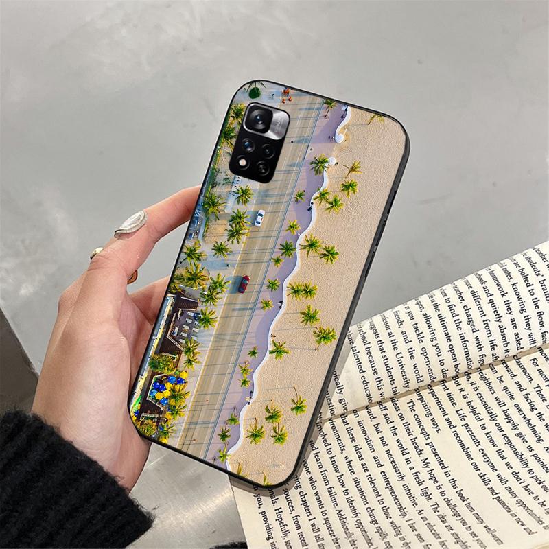 Phone Case For Xiaomi Poco C71 15T 14T Pro Redmi note 15 14 14 13 Pro Redmi A5 15C 13C palm Tree Sea Beach