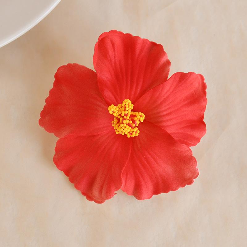 5/10Pcs Hawaiian Hibiscus Flower Summer Tropical Beach Birthday Party Table Decoration DIY Hair Decor Wedding Artificial Flowers