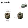 Durable Electric Hand Drill Gear 2Pcs 9-16 Teeth Parts Fit 550 775 Motor Shafts for Cordless Charging Drill Replacement
