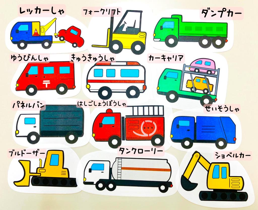 Tekutukumo® Panel Theater Working Cars No. 1 Working Car for Nursery Teachers and Events, Completed (Uncut, Medium)