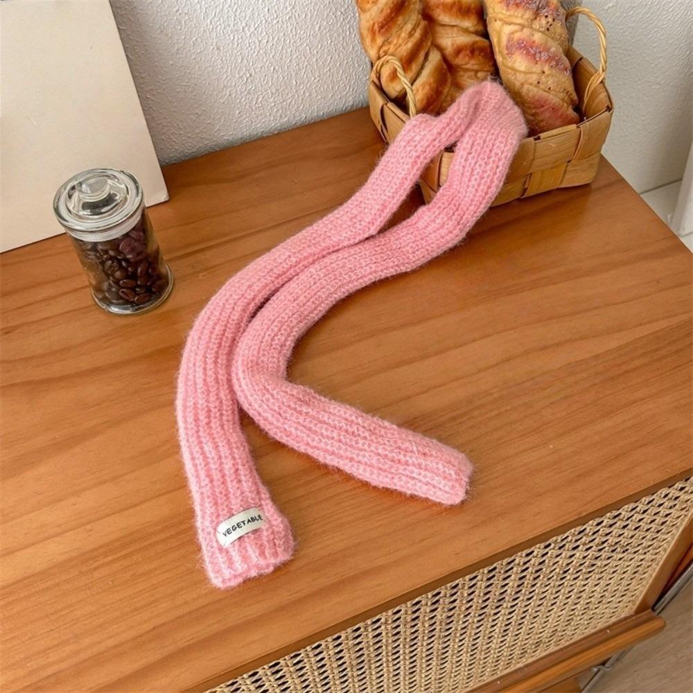 Y2K Long Narrow Scarves Korean Style Sweet Scarf Cool Knitted Scarf  Streetwear