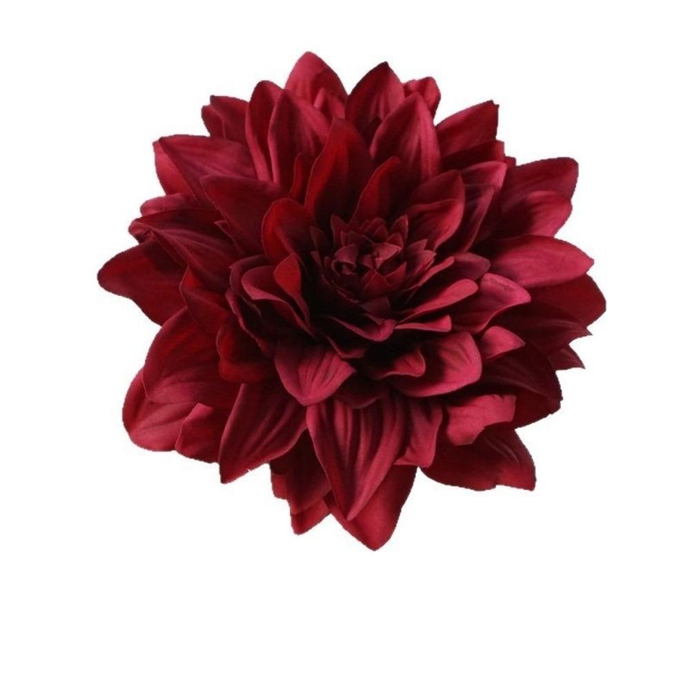 Green Leaves Artificial Dahlia Flowers Simulation Dahlias Branch  Hotel Wedding Decoration