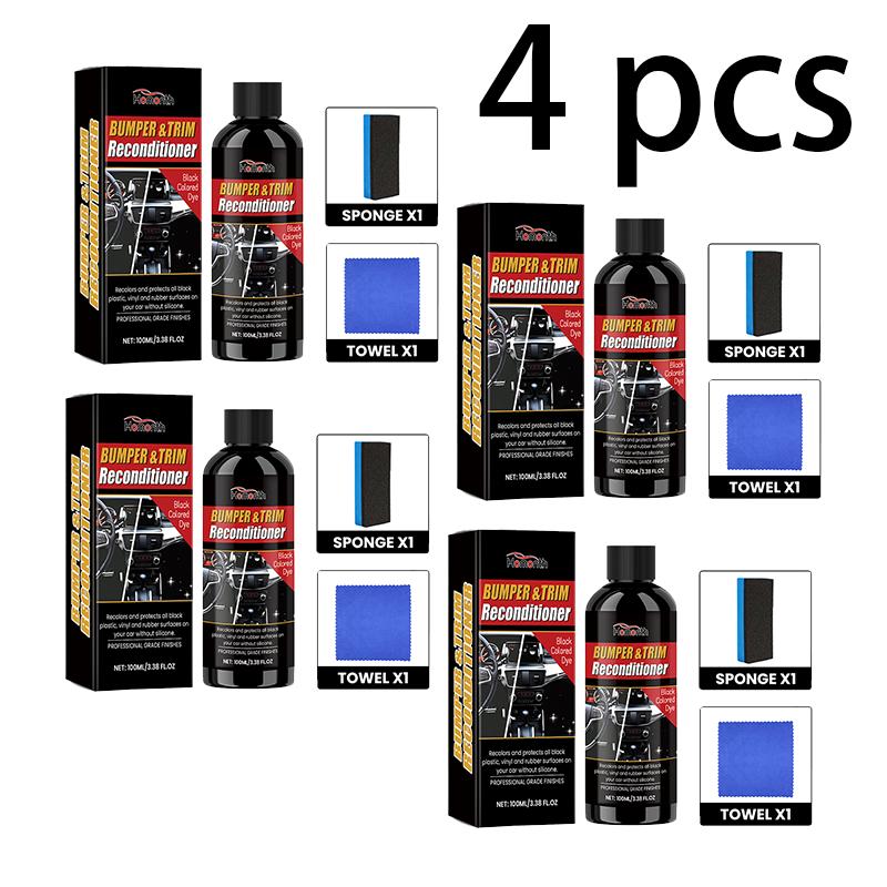Homonth Automotive Black Plastic Refresher Interior Dashboard Stain Remover Scratch Renovator