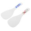 2Pcs Heat Resistant Rice Spoon Paddle Ceramic Nonstick Rice Spatula Cooking Scoop Kitchen Utensils Serving Spoon