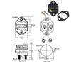 20A 30A 40A 50A 60A Caravan Manual Reset Waterpoof Car/Boat Current Overload Protector Bimetal Automobile Circuit Breakers