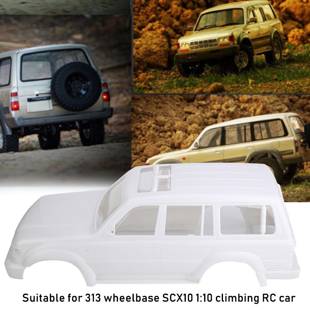 White Car Shell LC80 313 Wheelbase CX10 TRX4 for 1 10 Climbing RC Car Toy PartsWhite