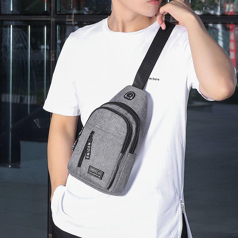 Men's Durable Nylon Travel Chest Bag