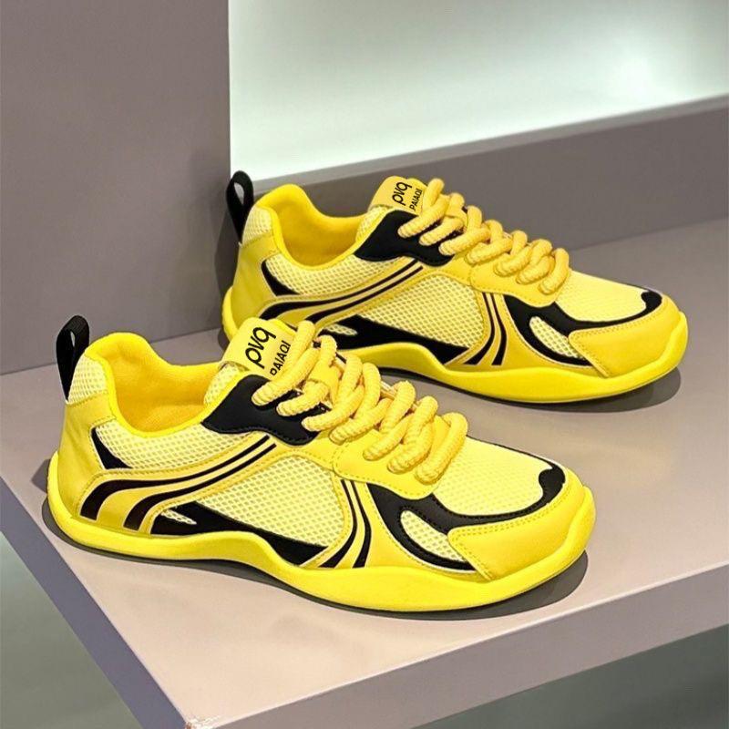 

Trendy new casual shoes men s summer low-top breathable mesh shoes men s thick-soled wear-resistant sports running shoes 39