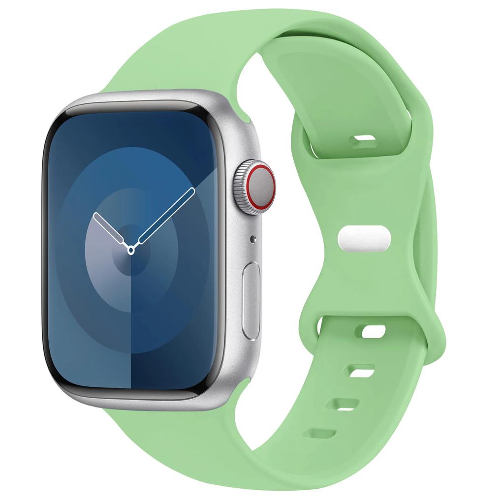 Silicone Strap For Apple Watch Band 44mm 45mm 41mm 40mm 49mm 42mm 38mm 46MM Sport Bracelet iWatch Series Ultra 2 SE 10 9 8 7 6 5
