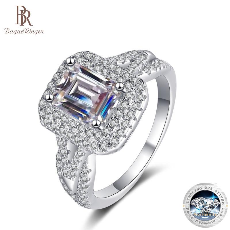 

Bague Ringen 925 Кольцо из стерлингового серебра Женское инкрустированное розово-желтое кольцо из муллита с золотым покрытием Pt950