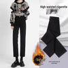 2025 Spring Women's High-Waist Black Slimming Petite Cigarette Jeans