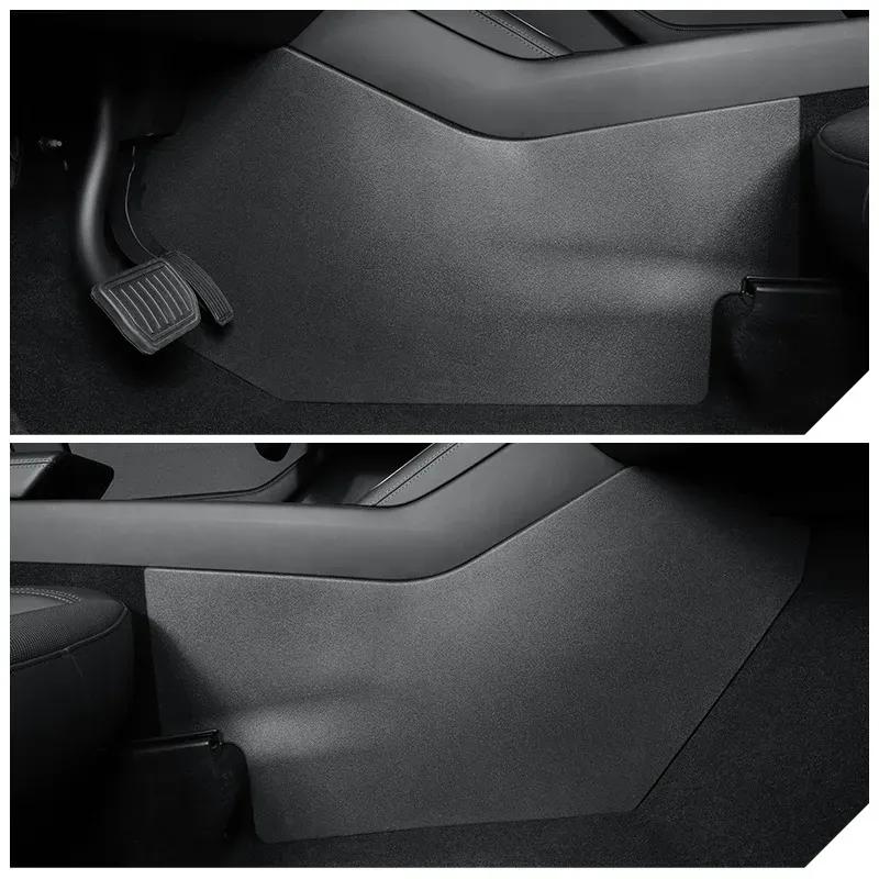 For Tesla Model Y Juniper 2025 Central Control Anti Kick Pads TPE Both Side Defense Kick Protective Pad Car Interior Accessories