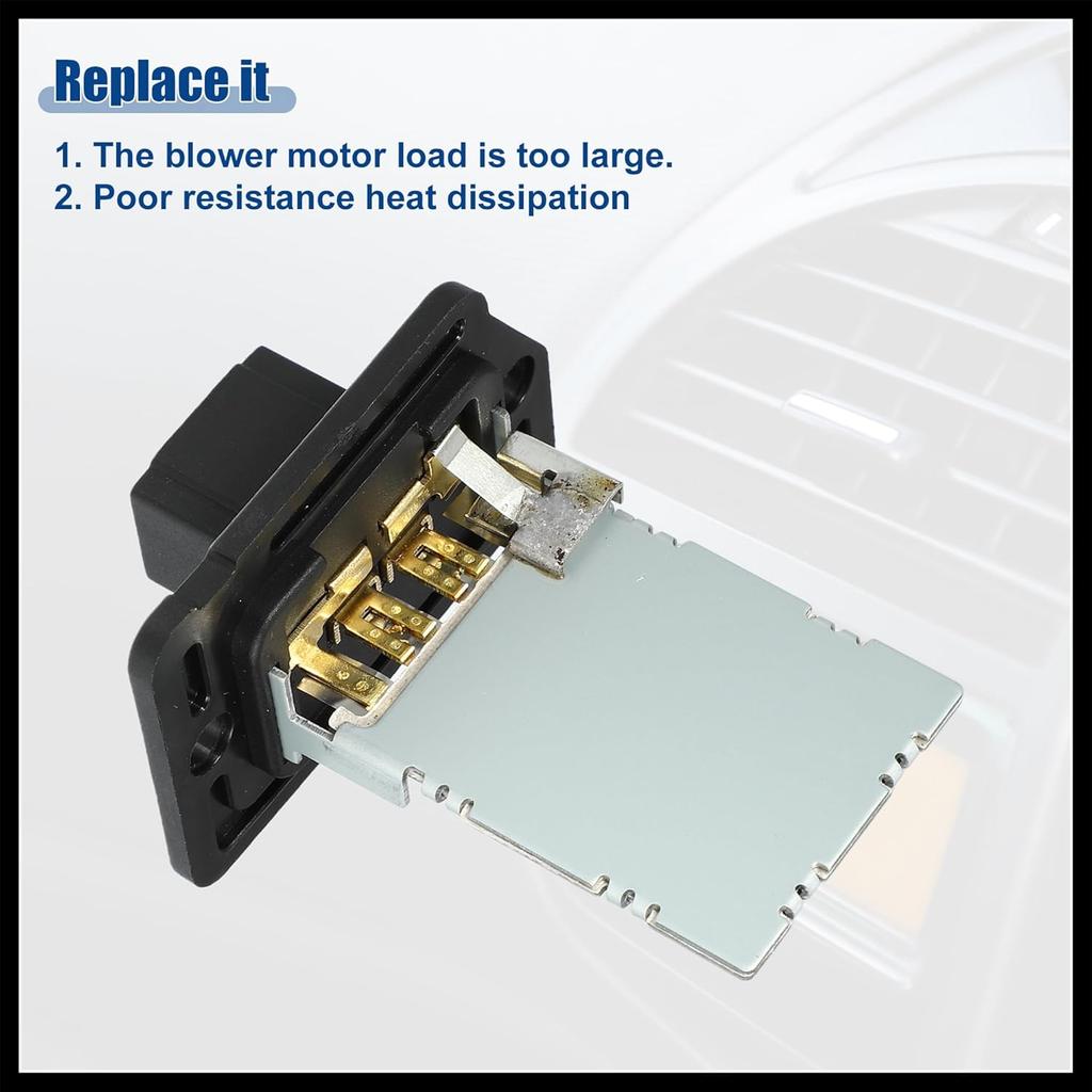 Car HVAC Blower Motor Resistor Heater Replacement Fit for Kia Forte 2014-2018 for Kia Sorento 2011-2019 NO. 20424/971283K000 - Pack of 1 Black