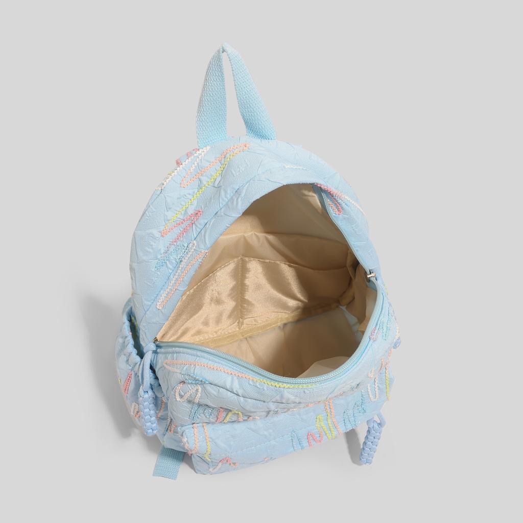 Girls Mini Backpack with Adjustable Shoulder Straps - Zipper Closure for School
