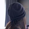Neukundenrabatt: 2025 Herbst/Winter Damen Vielseitige Japanischer Stil Slouchy Strickmütze für Großen Kopfumfang