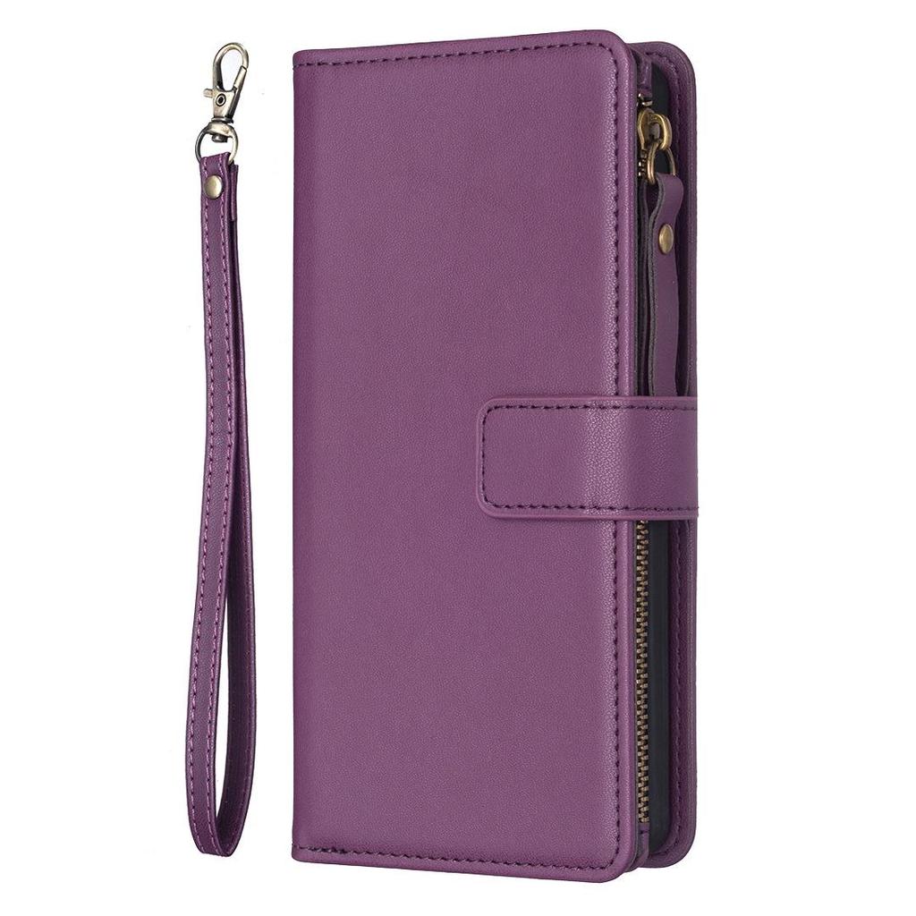OPPO A98 5G/F23/A1 Zippered Leather Case, Cross-Border Exclusive, Anti-Drop Design