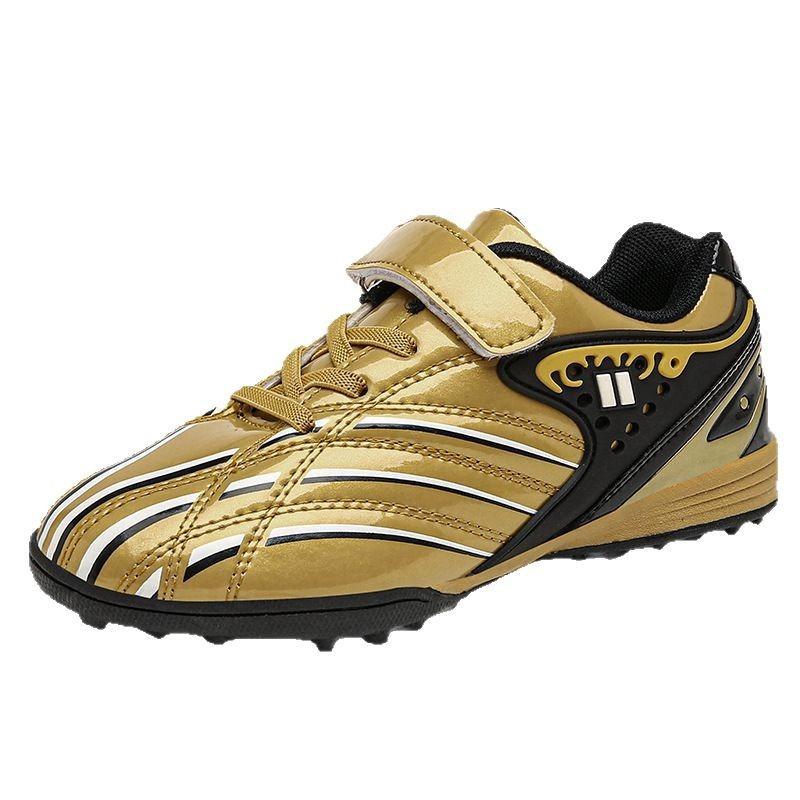 Children's Shoes Shredded Nails Velcro Boys Middle and Older Children's Football Shoes Sneakers Lace-Up Game Training Shoes