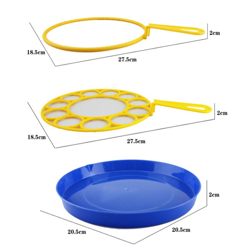 A Set Bubble Machine Blowing Bubble Plate Navy Blue Soap For Children Funny Gift Big Dish Bubble Set Blower Maker Bubble Outdoor