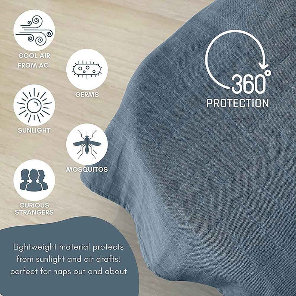 Breathable Canopy Cover Lightweight Baby Canopy Covers Replacement Breastfeeding Covers