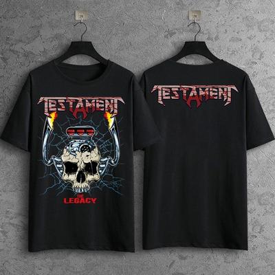 2 Sides Testament Band Black Cotton Shirt FUll Size S-5XL Unisex BS782