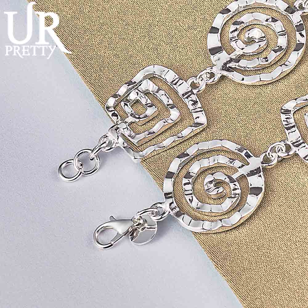 925 Sterling Silver Wave Bracelet Fashionable Wedding Jewelry