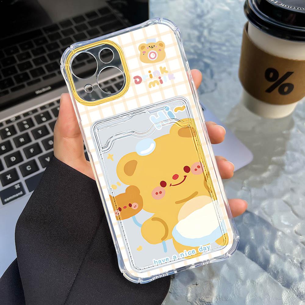 Card Phone Case for iPhone 17 16 15 Pro Max 17 16 15 Pro for Samsung S25 S24 S23 S22 Ultra S21 S20 FE A05s A25 A35 A55 for Xiaomi Redmi Note 12 Case