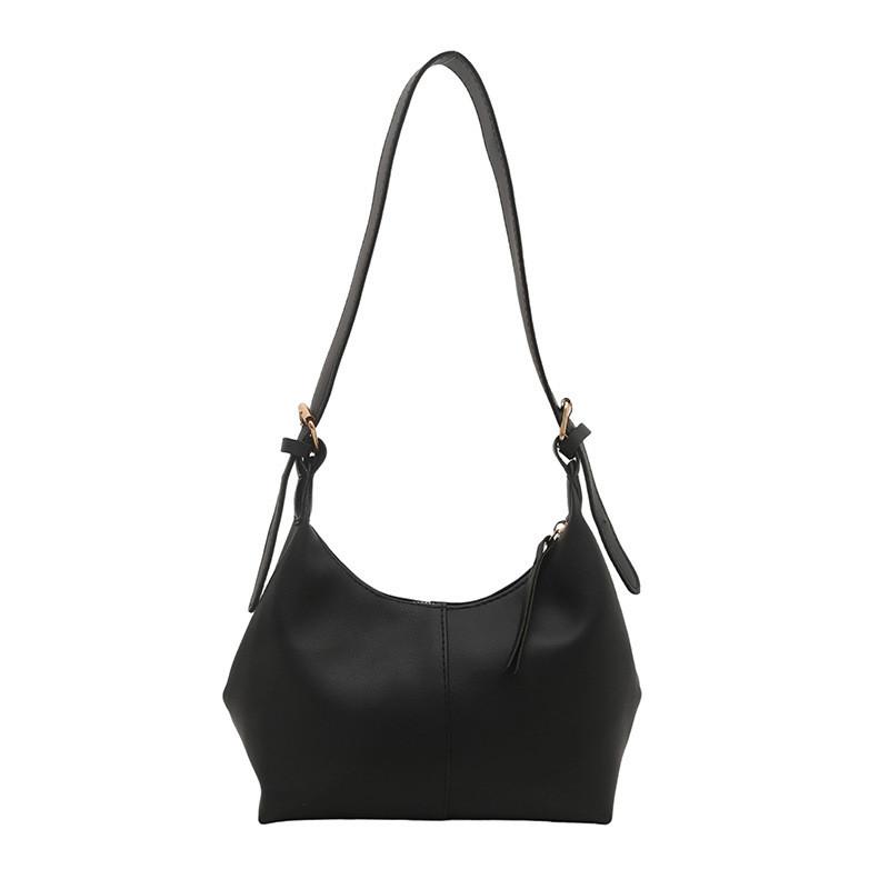 

Color Women Solid Streetwear Inspired Soft Bag Stitching Compartment Accents