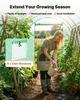 Walk-in Tunnel Greenhouse, 2.93x1.97x1.94 M Hoop House Greenhouse Tunnel with Watering System, Plant Hot House with Steel Frame, PE Cover, Roll-Up