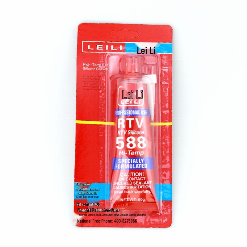 588 High-Temperature Red Silicone Sealant for Automotive Motor Repair - 100g