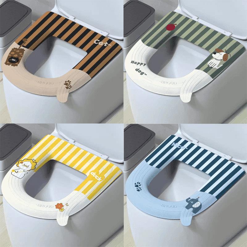 

Эксклюзивный водонепроницаемый моющийся чехол на сиденье унитаза для новичков - Всесезонный, Протираемый, Универсальный размер