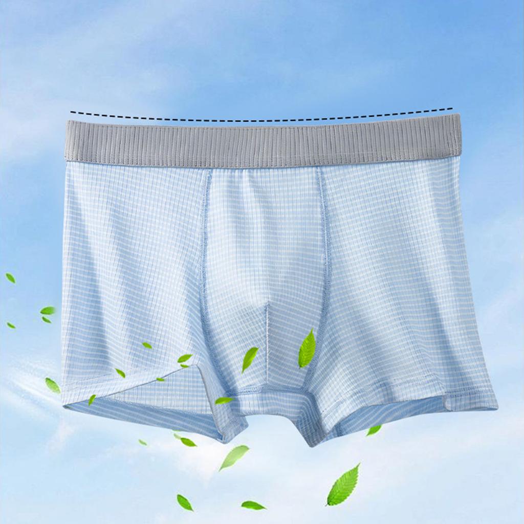 Men's Boxer Briefs 3 Pack Thin Breathable Fabric Elastic Waistband Soft Comfortable Fit Underwear Set