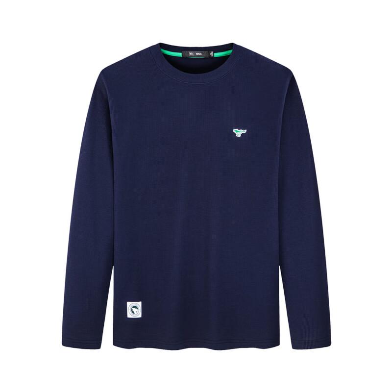 SEPTWOLVES Men's Waffle Knit Long-Sleeve T-Shirt
