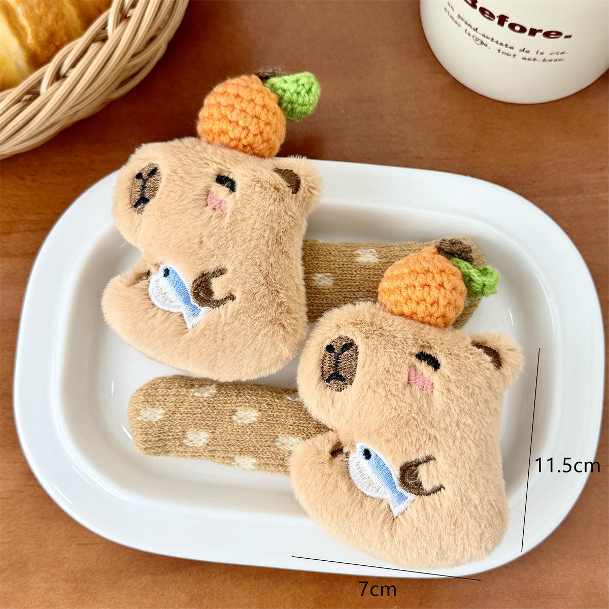 

Capybara Protector Sleeve Static-free Foam Cover Creative Door Handle Gloves Home Decor 1