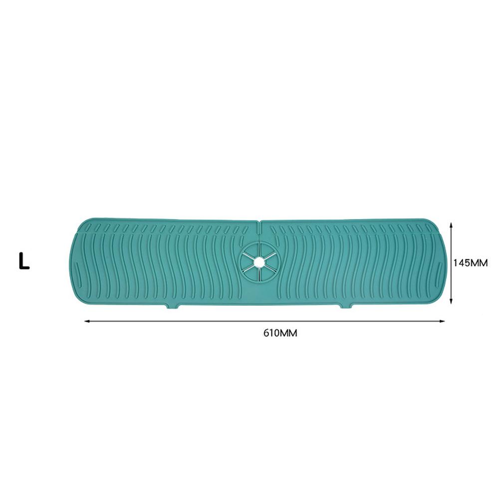 3 Size Kitchen Silicon Faucet Absorbent Mat Sink Anti-Splash Countertop Protect  Bathroom Soap Drainer Box Rack Draining Pad