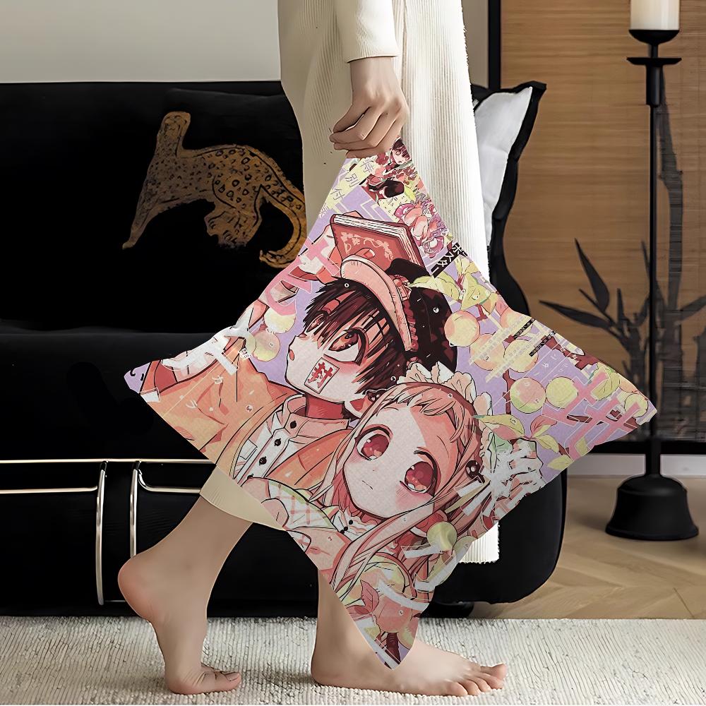 Anime Toilet Bound Hanako Kun Cushion Cover Inches Farmhouse Decor Home Throw Pillow Covers For Couch Decorations