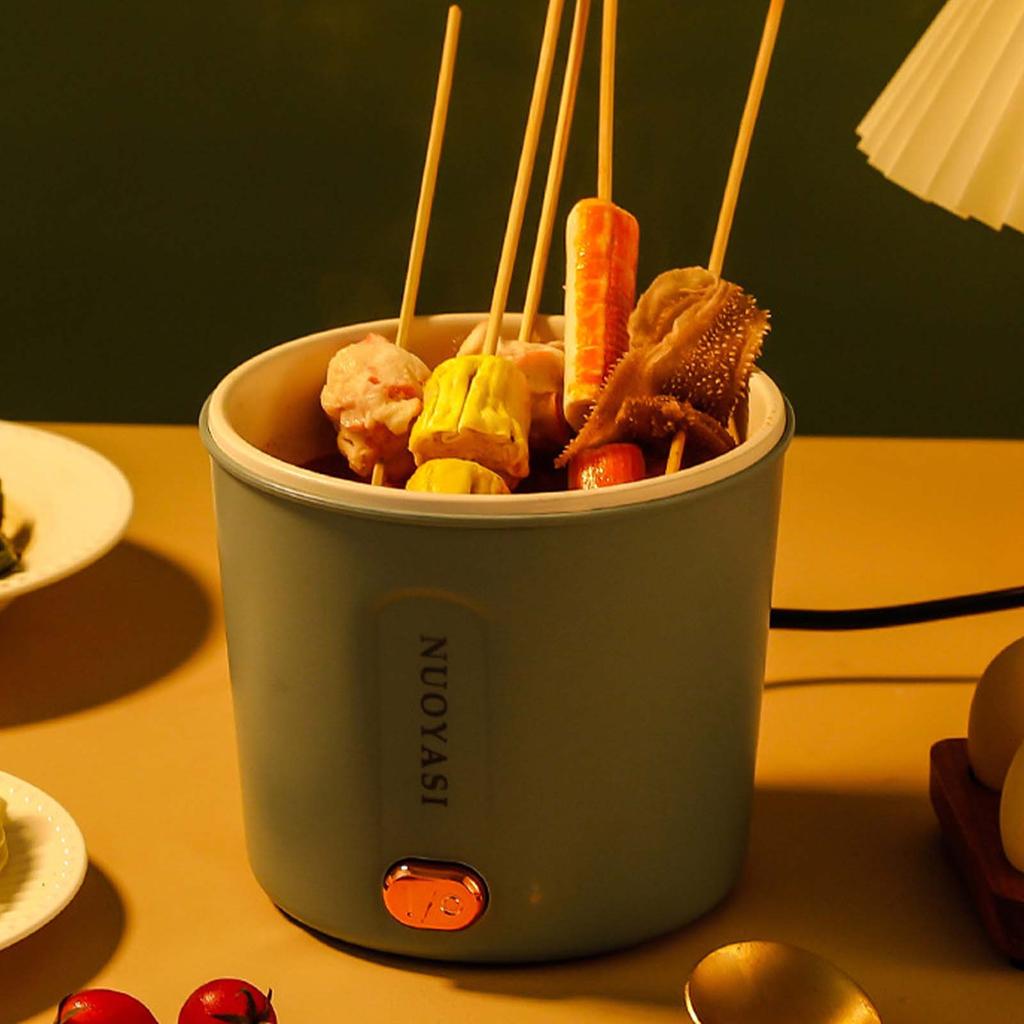 Horký hrnec Elektrický mini vařič Ramen 450W Vařič na nudle Multifunkční elektrický hrnec na vaření těstovinové polévky Přenosný hrnec s přehříváním